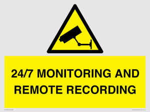 24/7 MONITORING AND REMOTE RECORDING